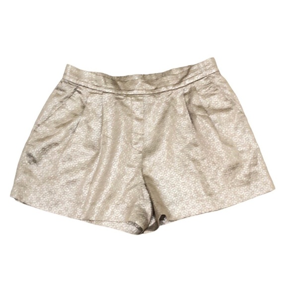 Babaton Gold Jacquard Shorts Size 6 - Picture 1 of 10